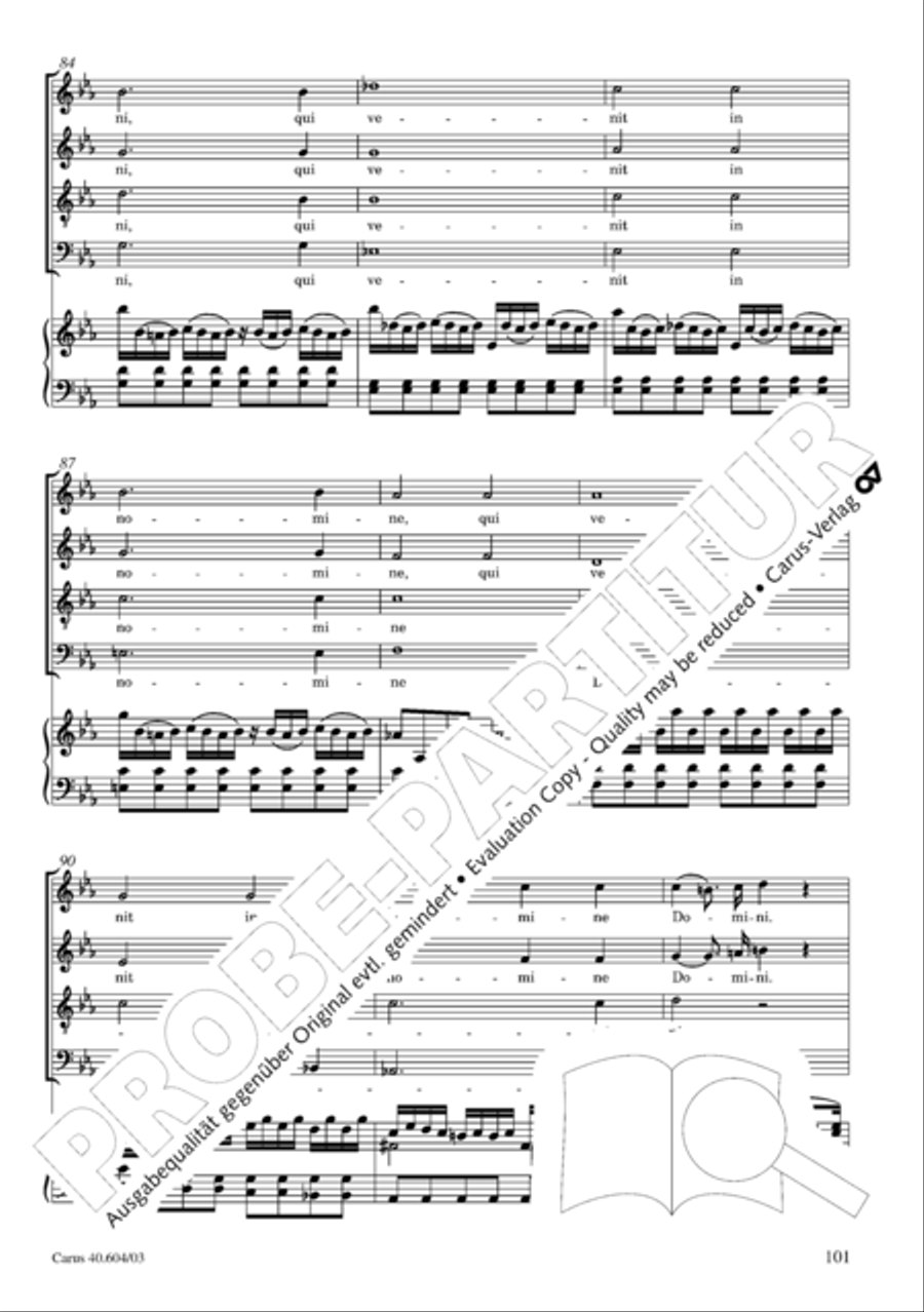 Grosse Mariazeller Messe in C 4-Part scores gallery preview page 110