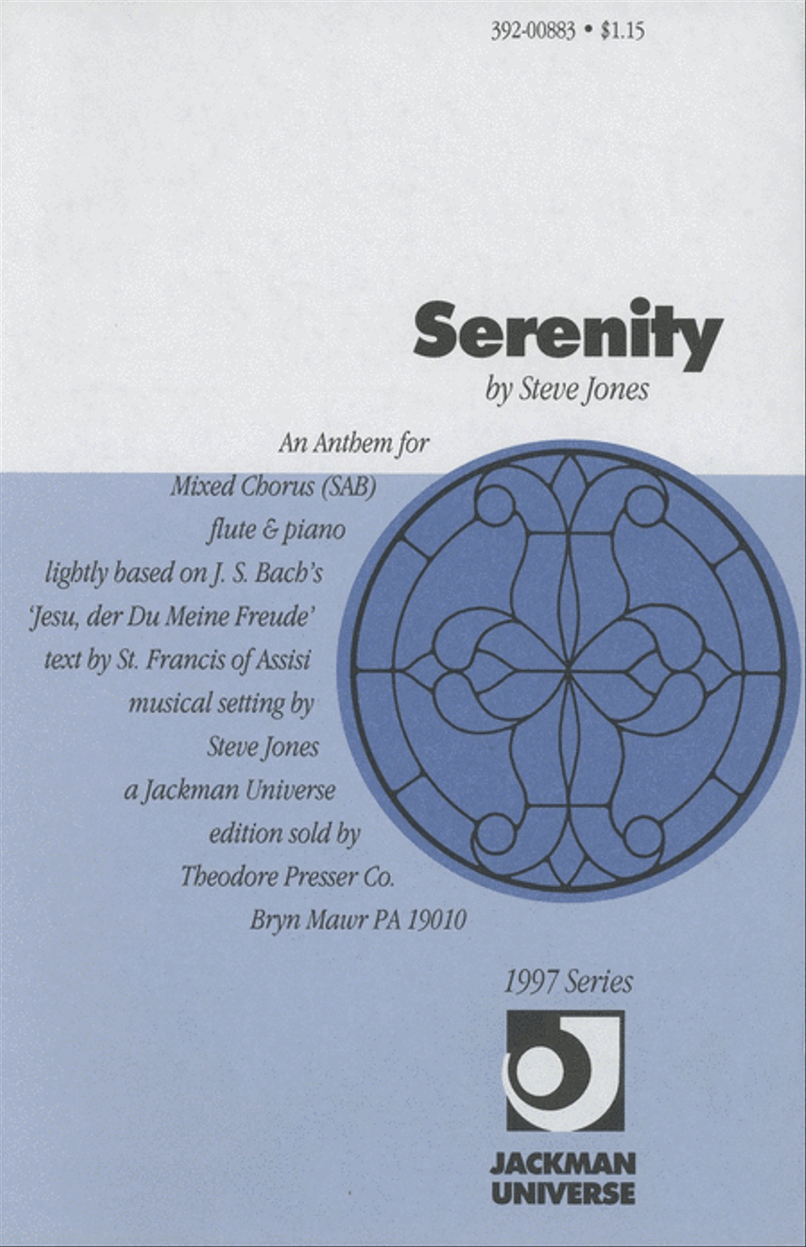 Serenity - SAB Serenity - SAB 3-Part scores gallery preview page 1