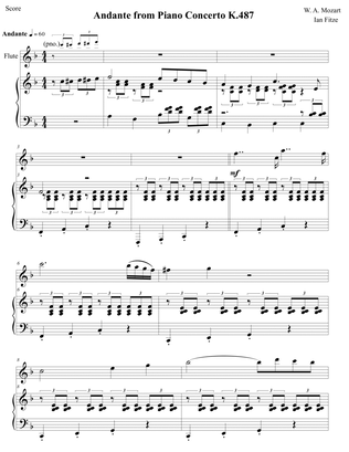 Andante from Piano Concerto K. 487