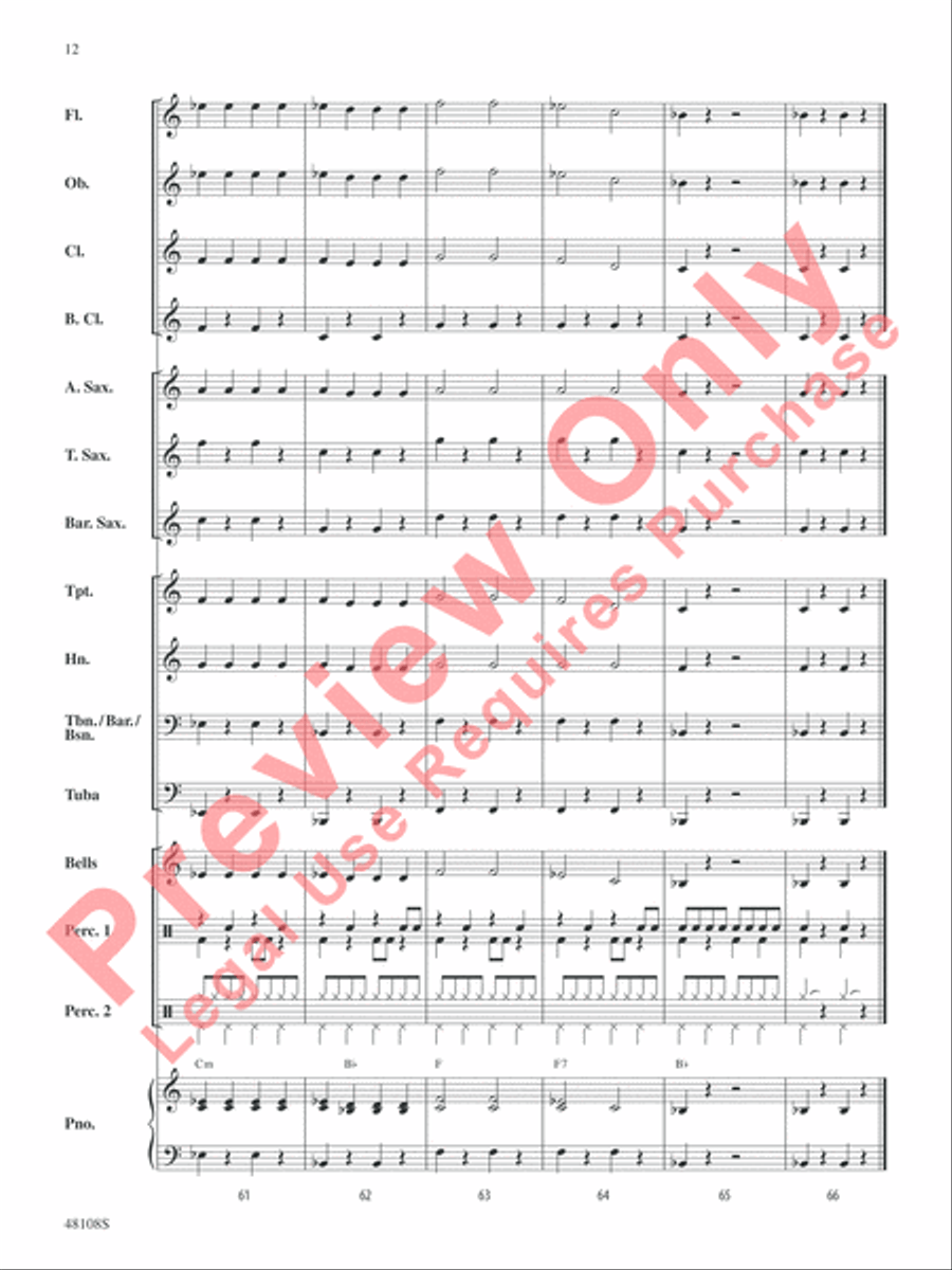 Holiday Rock Concert Band scores gallery preview page 13