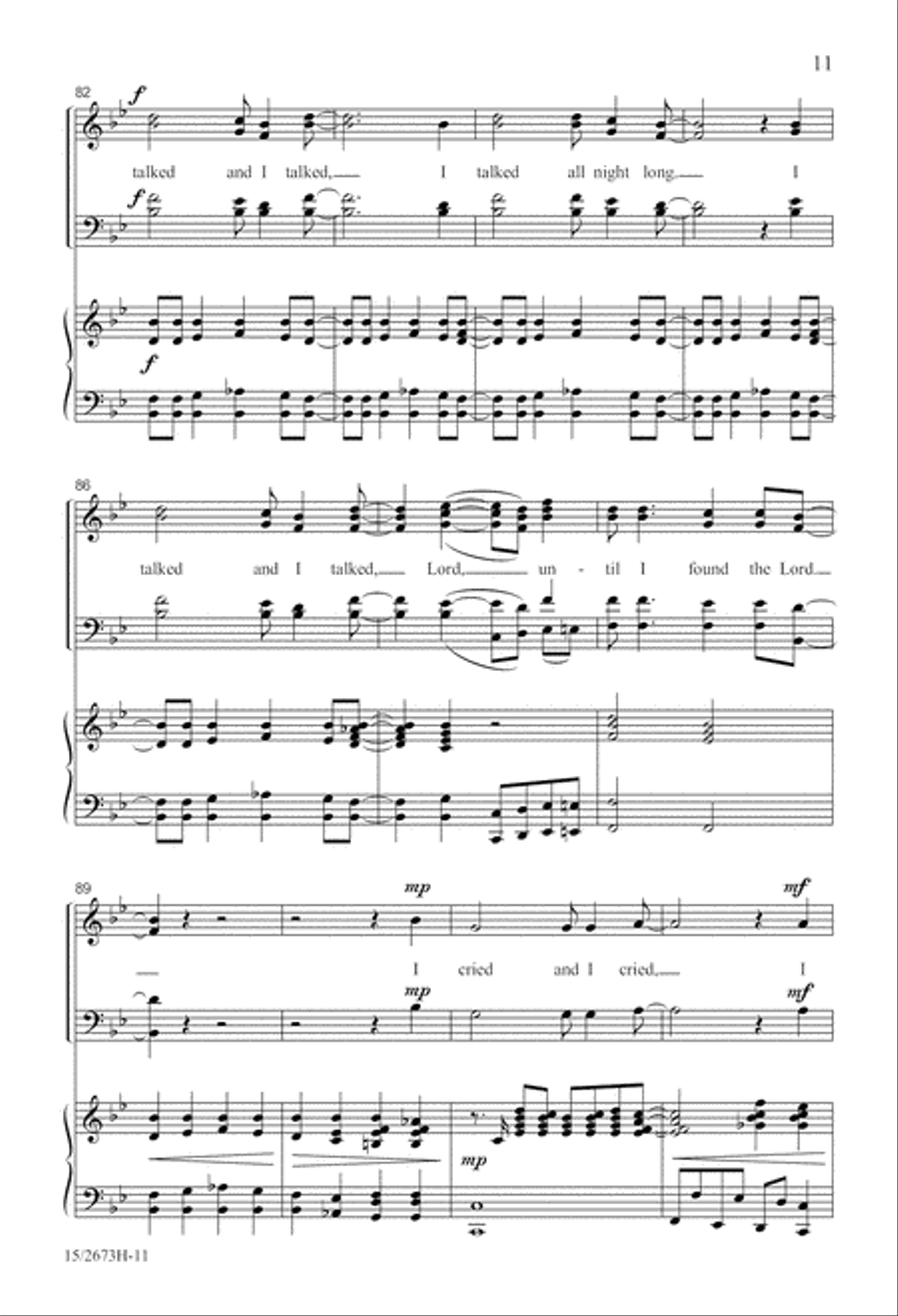 Until I Found the Lord Until I Found the Lord 4-Part scores gallery preview page 12