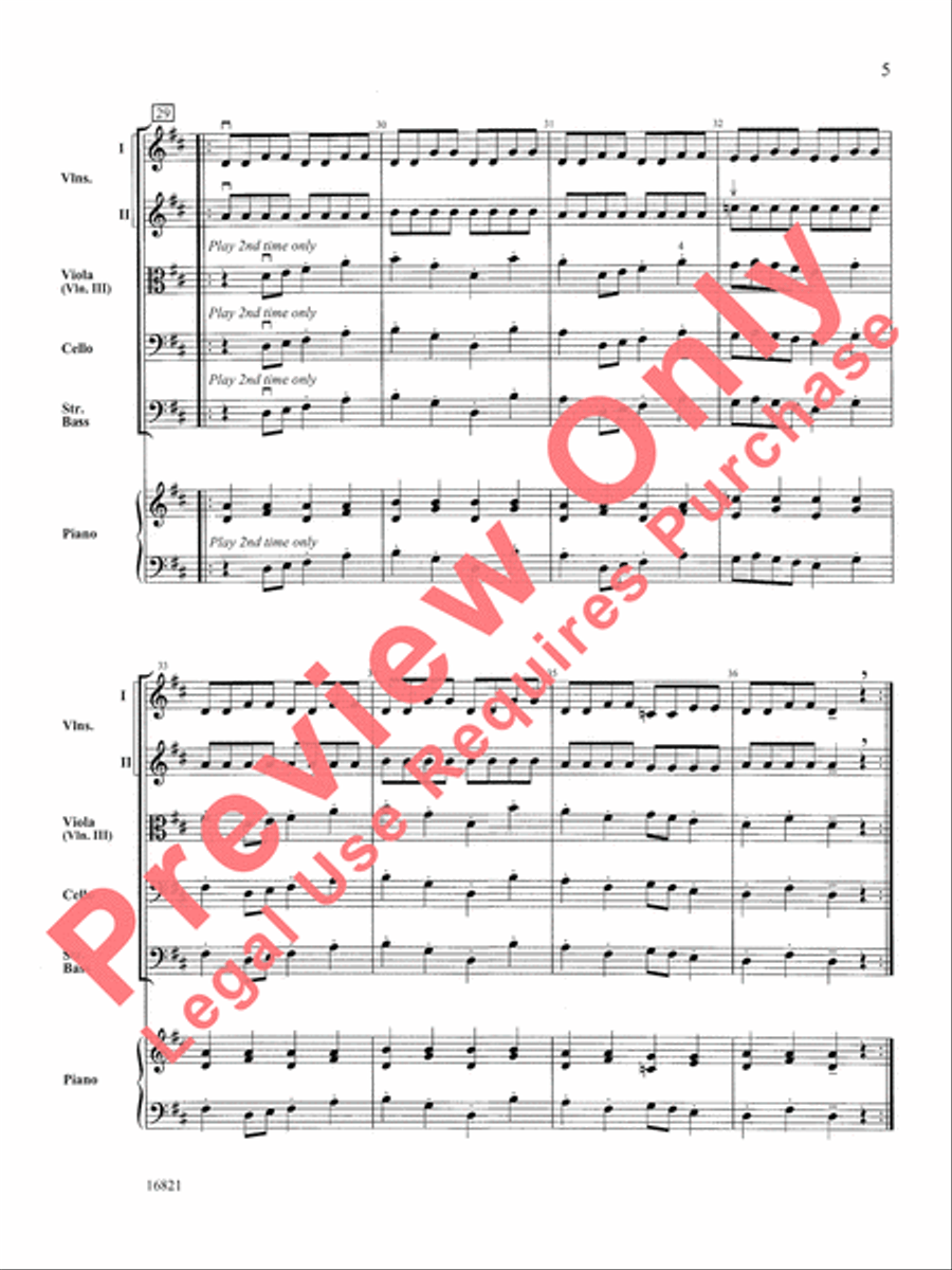 Fiddles on Fire String Orchestra scores gallery preview page 6