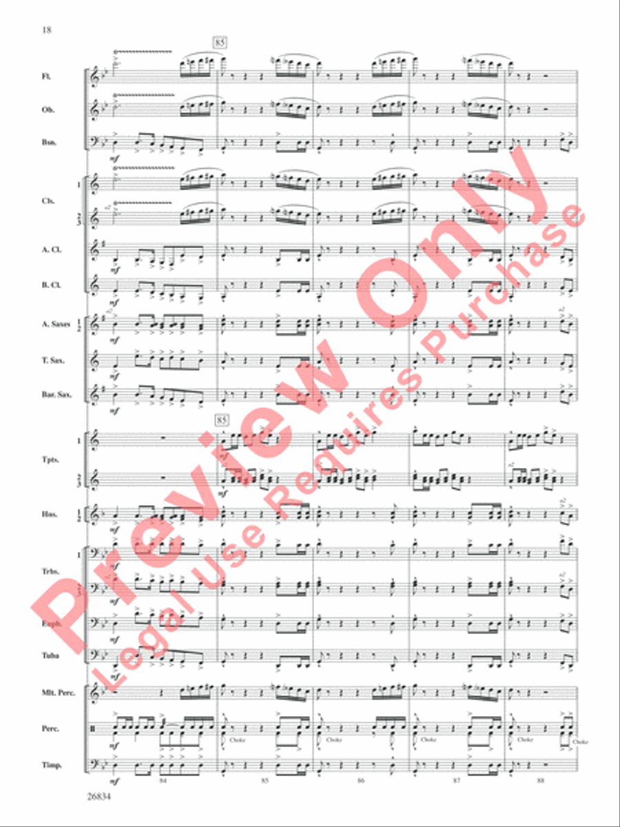 Medal of Valor Concert Band scores gallery preview page 19