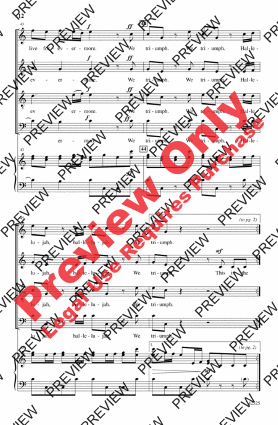 This Is the Day the Lord Has Made 4-Part scores gallery preview page 12