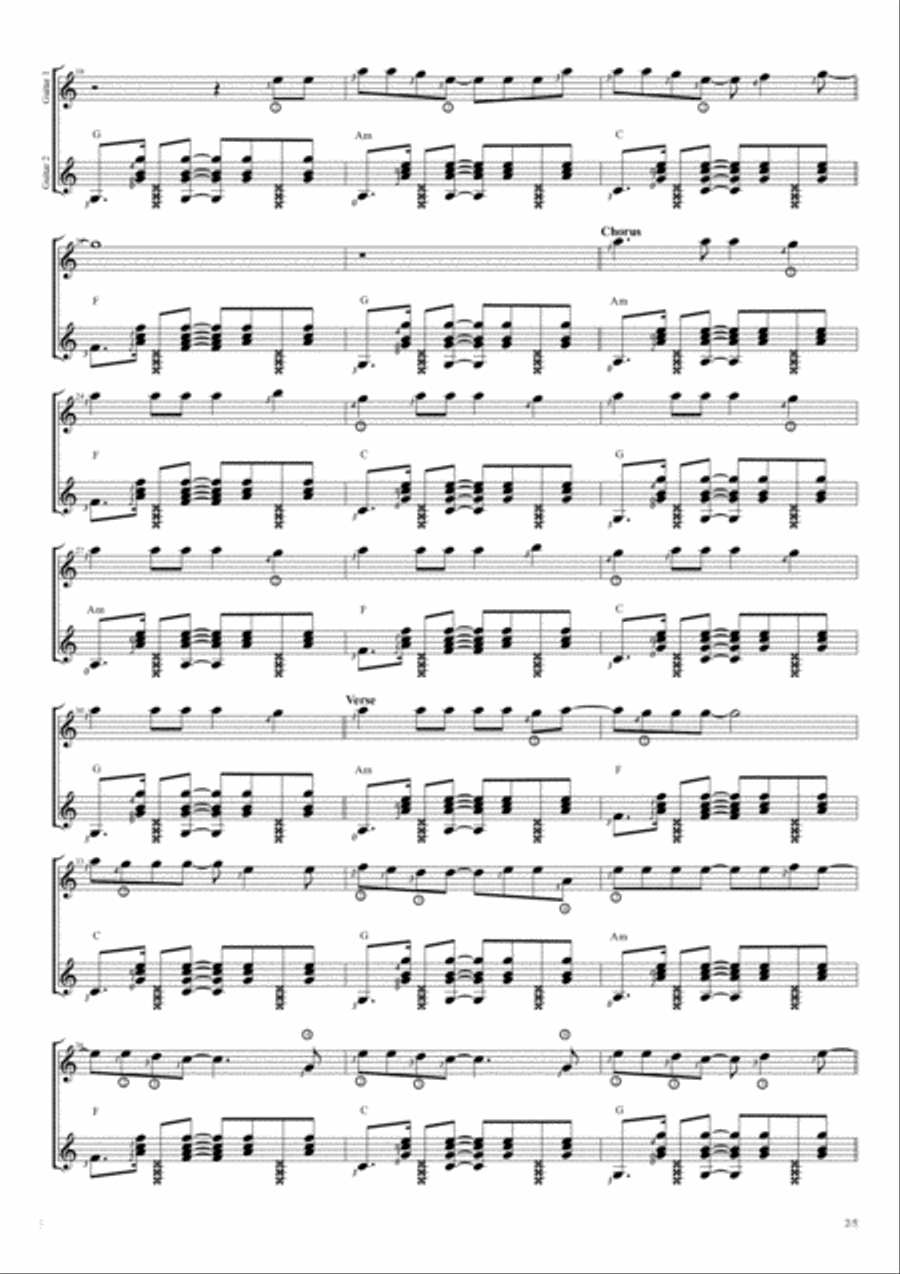 Numb Electric Guitar scores gallery preview page 2