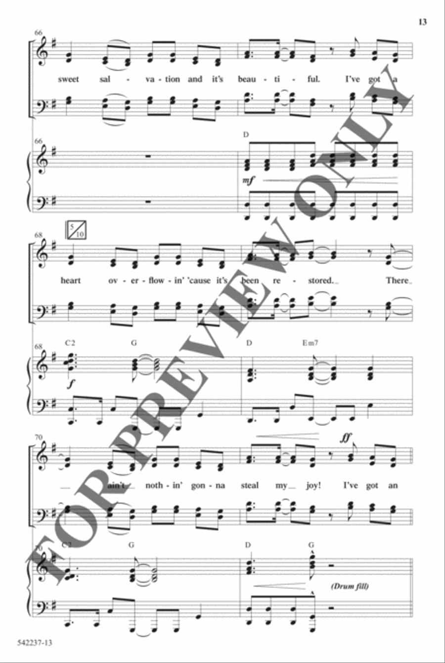 Old Church Choir - Anthem Choir scores gallery preview page 12