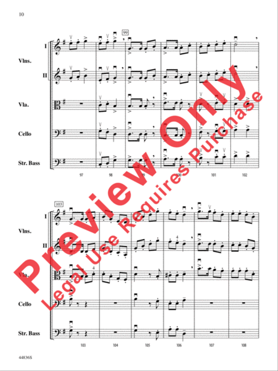 Appalachian Celebration String Orchestra scores gallery preview page 22