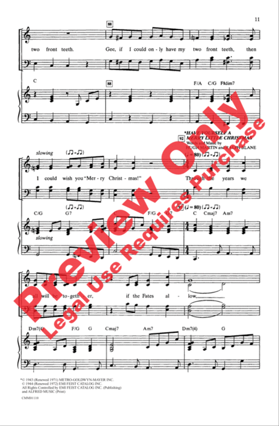 A Bit of Holiday Cheer 4-Part scores gallery preview page 11