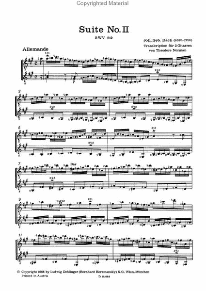 Suite Nr.2 BWV819