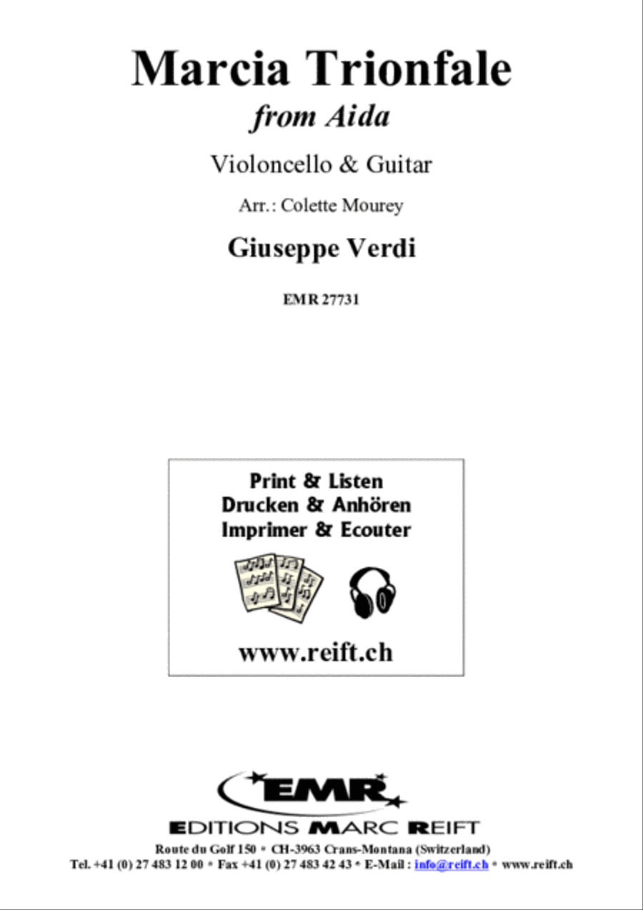 Marcia Trionfale Cello scores gallery preview page 2