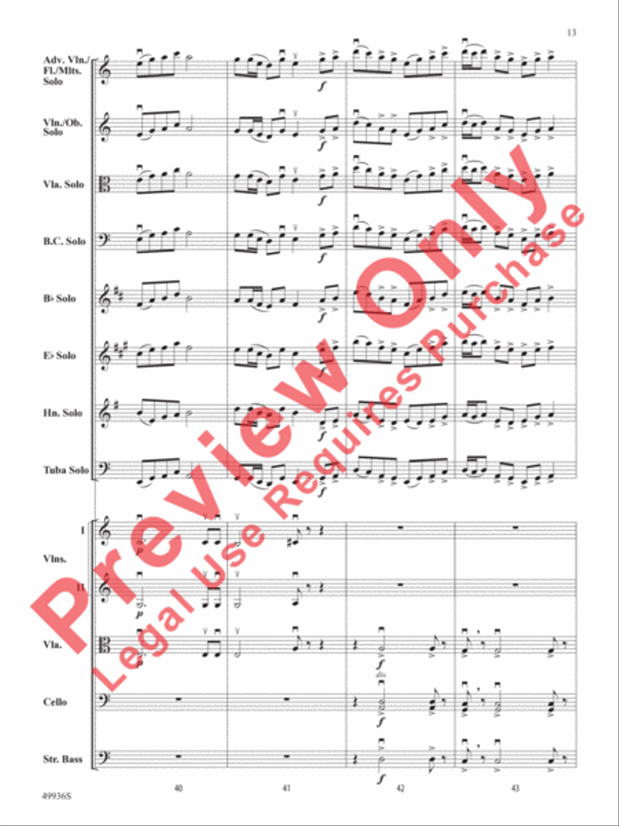 A Chameleon Concerto String Orchestra scores gallery preview page 14