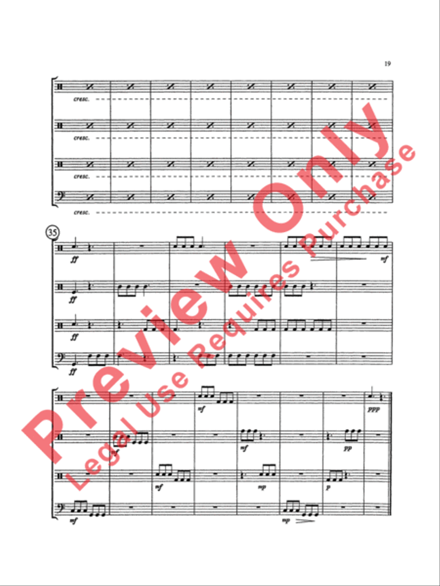 Triptych Percussion Ensemble scores gallery preview page 22