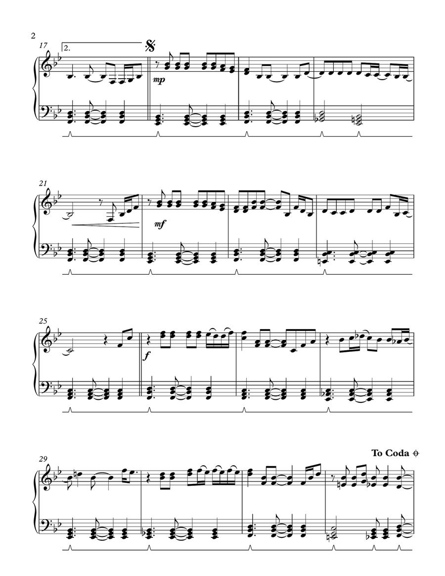 Make You Feel My Love Make You Feel My Love Piano Solo scores gallery preview page 2