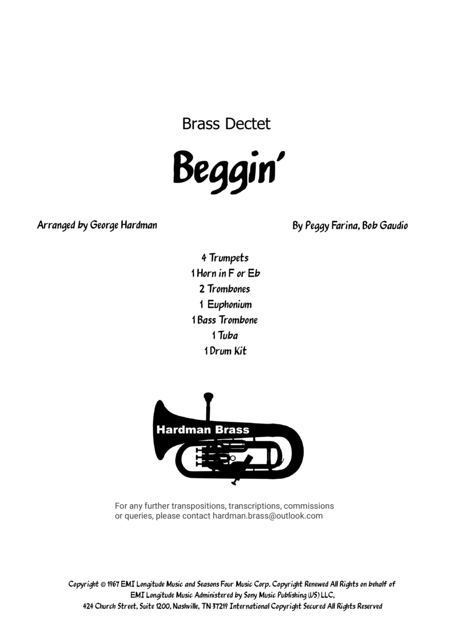 Beggin' Brass Ensemble scores gallery preview page 1