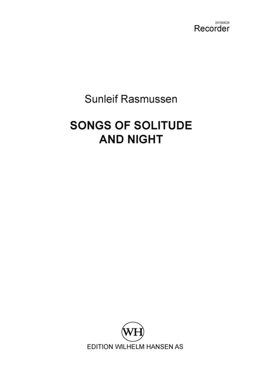 Songs of Solitude and Night (Recorder Part)