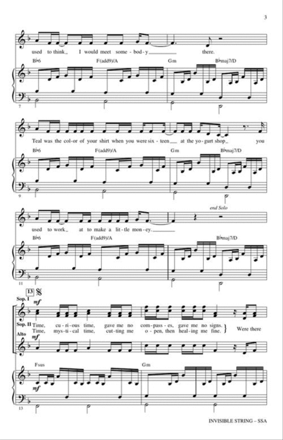 Invisible String SSA scores gallery preview page 4