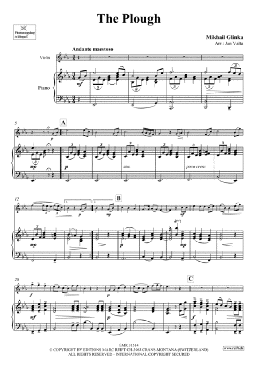 The Plough The Plough Violin Solo scores gallery preview page 3