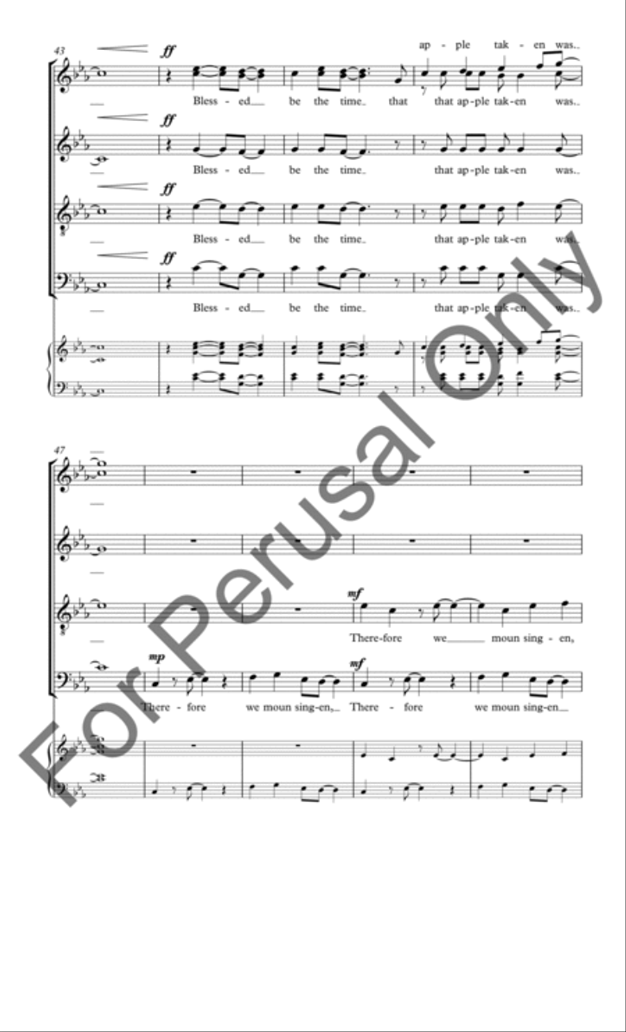 Adam Lay Ybounden Adam Lay Ybounden 4-Part scores gallery preview page 7