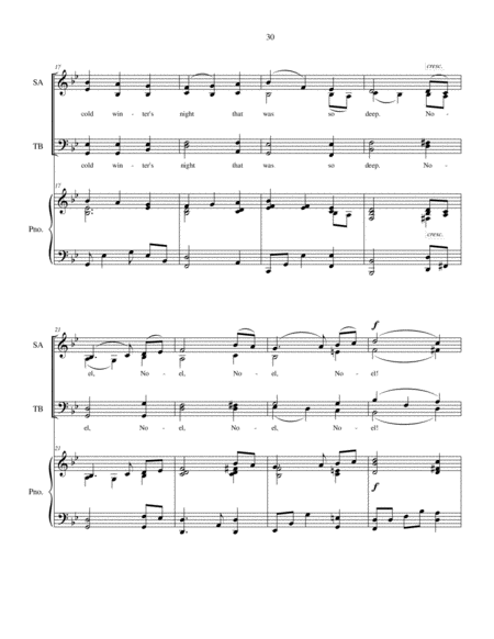 The First Noel - SATB choir with piano accompaniment image number null