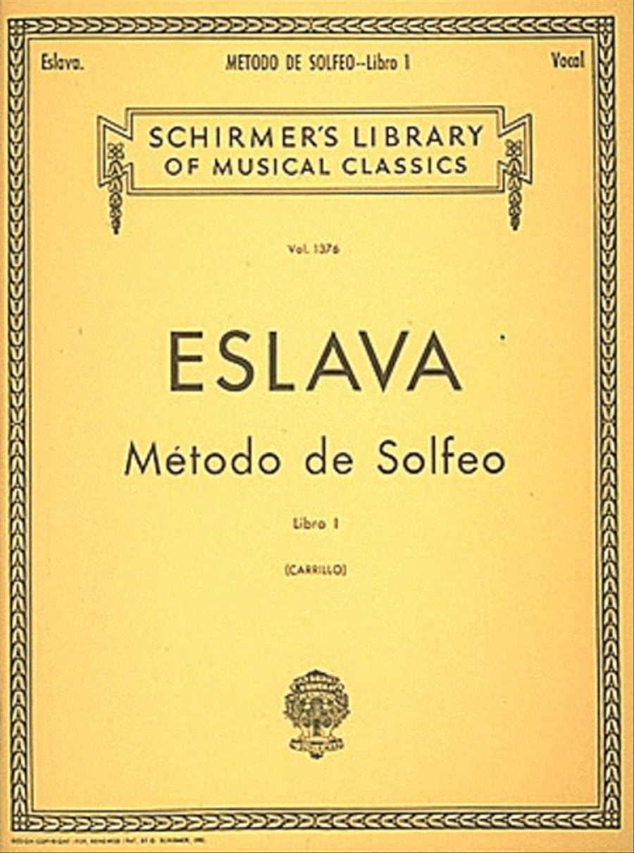 Método de Solfeo – Book I Voice - Sheet Music