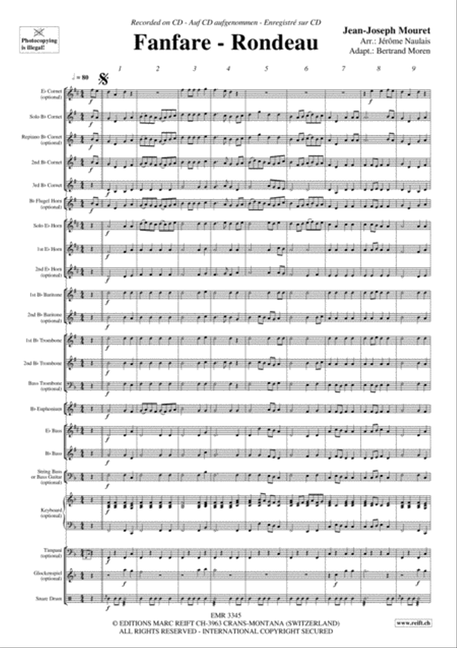 Fanfare-Rondeau Brass Band scores gallery preview page 4