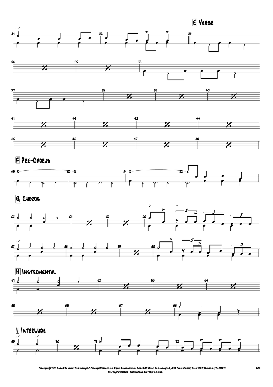 Maxwell's Silver Hammer Maxwell's Silver Hammer Drum Set scores gallery preview page 2