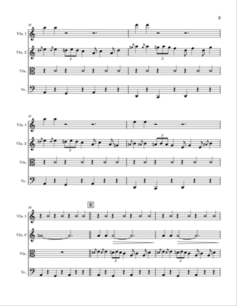 Unsquare Dance String Quartet scores gallery preview page 3