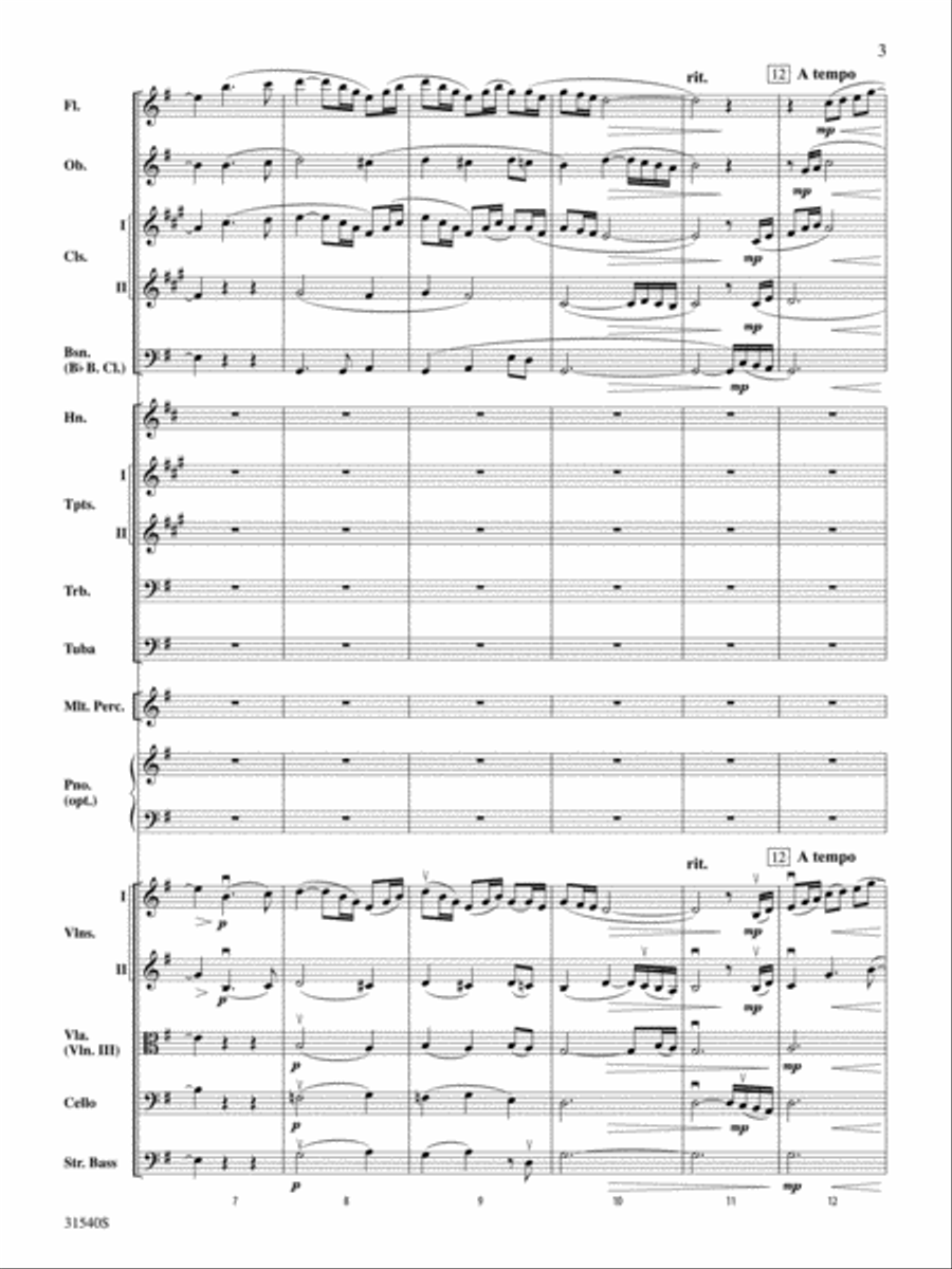 Girl with the Flaxen Hair Full Orchestra scores gallery preview page 3