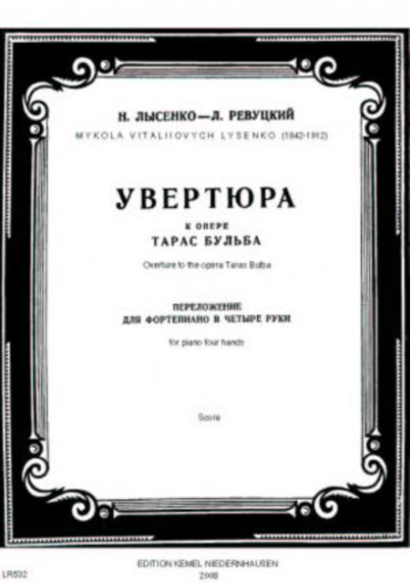 Overture to the opera Taras Bulba : for piano