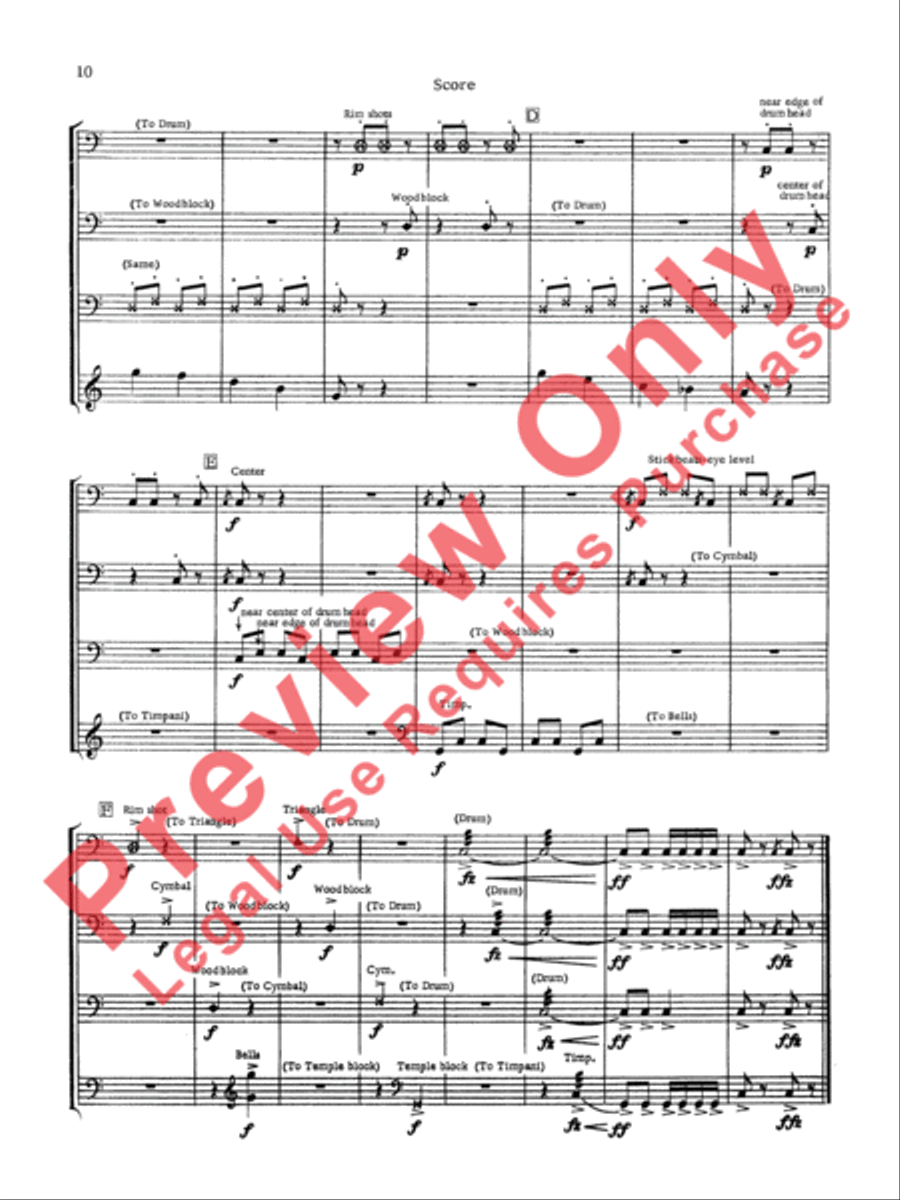 Suite for Percussion Suite for Percussion Percussion Ensemble scores gallery preview page 11