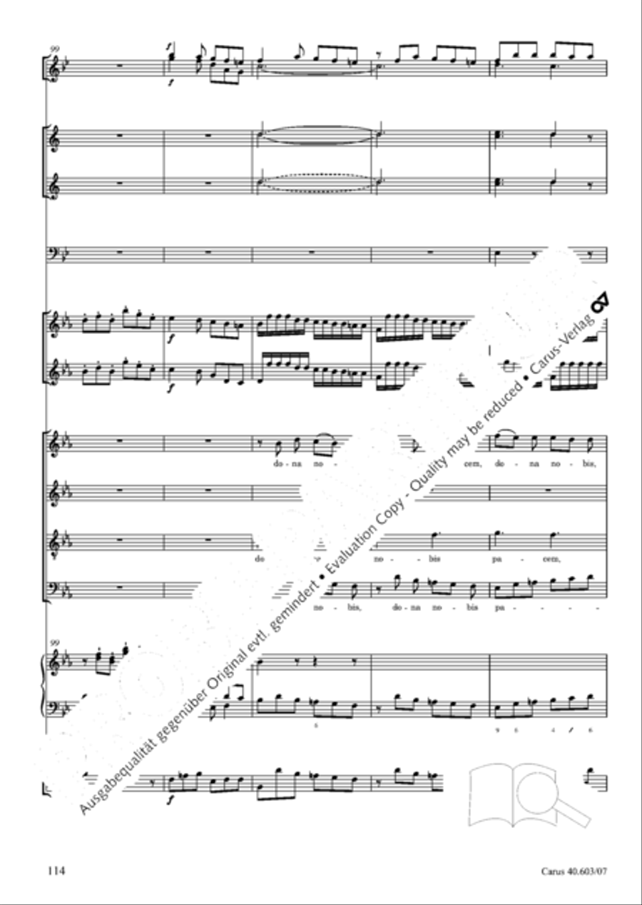 Grosse Orgelsolomesse in Es 4-Part scores gallery preview page 127
