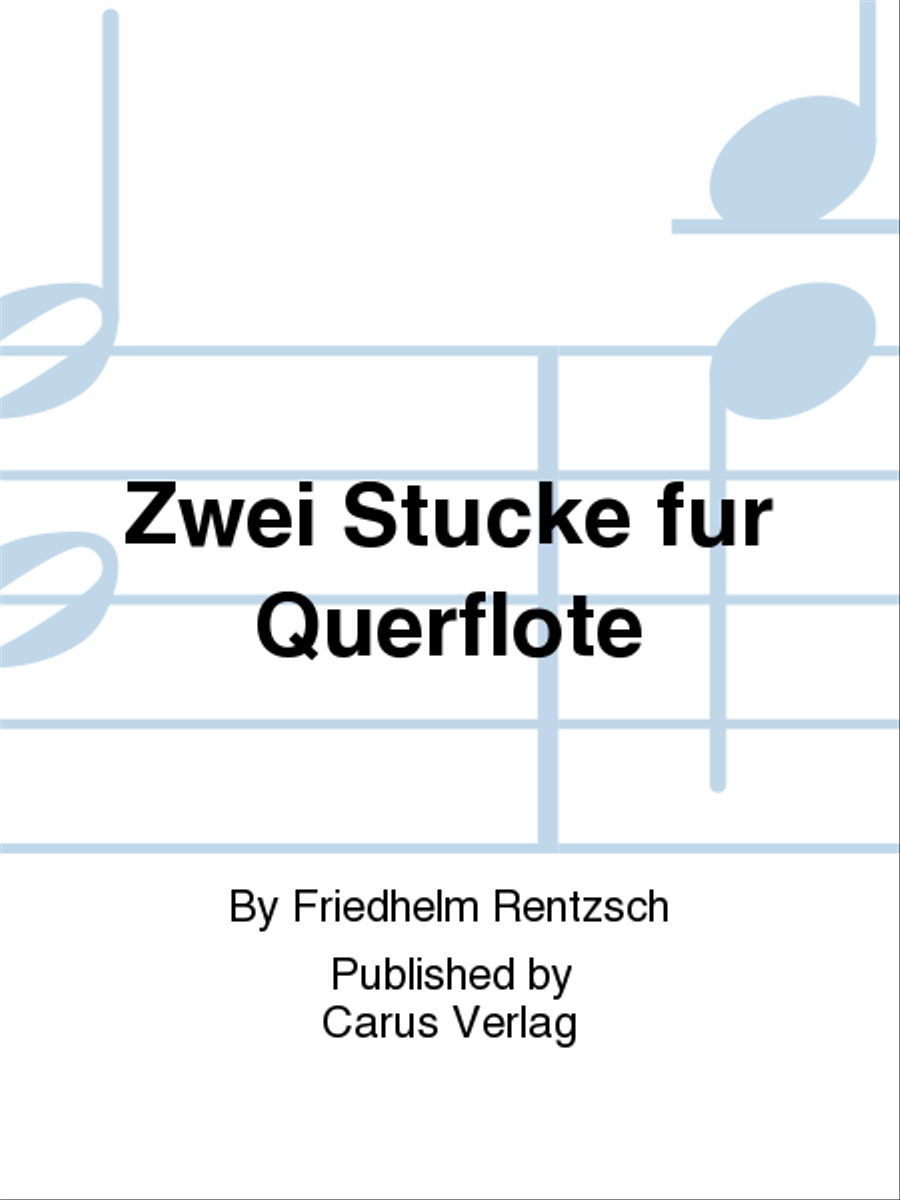 Zwei Stucke fur Querflote Flute Solo scores gallery preview page 1