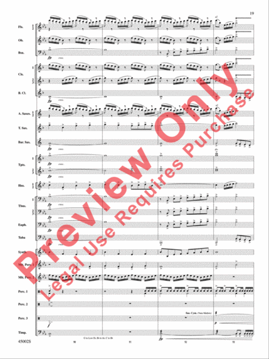 Winds of Change Concert Band scores gallery preview page 20