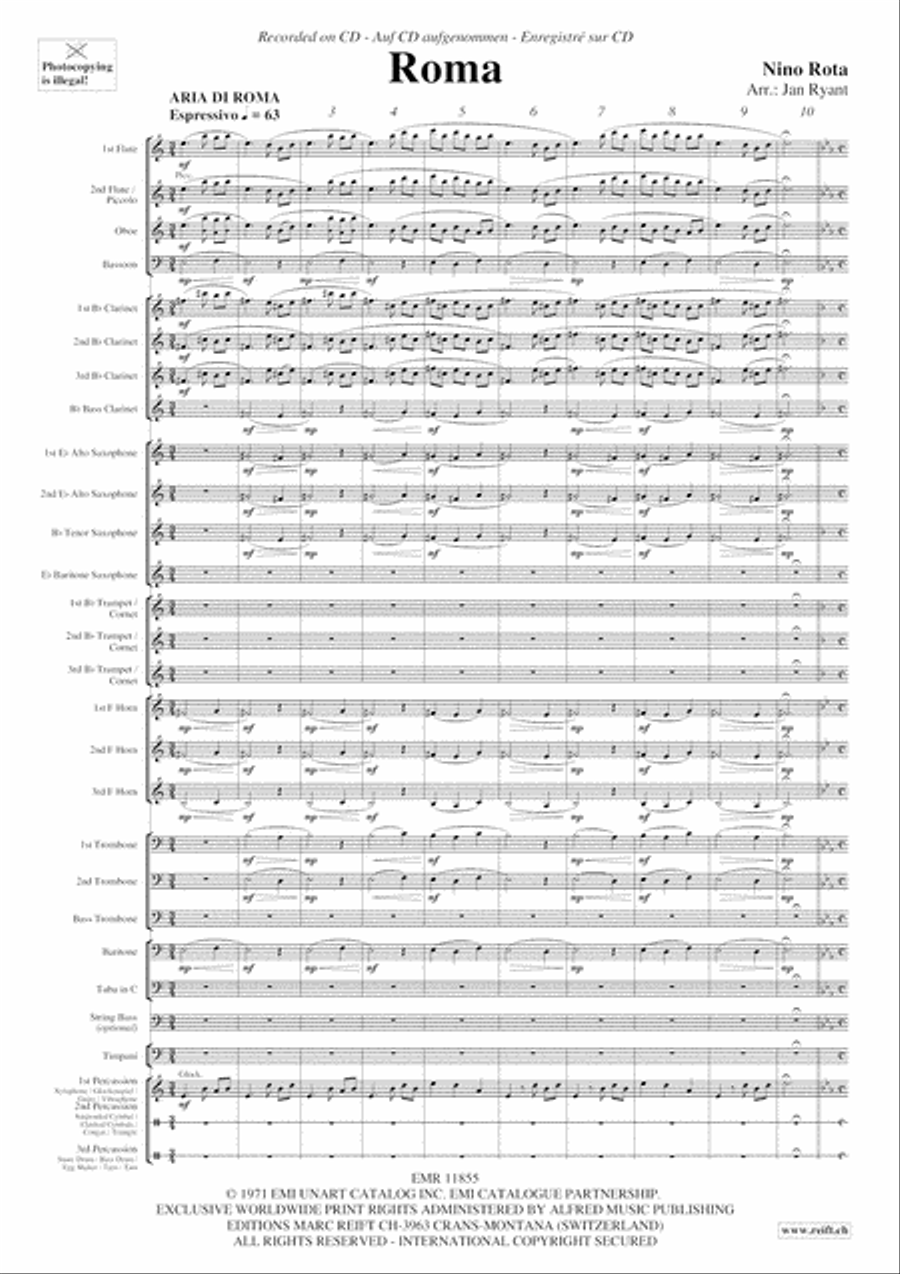 Roma Concert Band scores gallery preview page 4