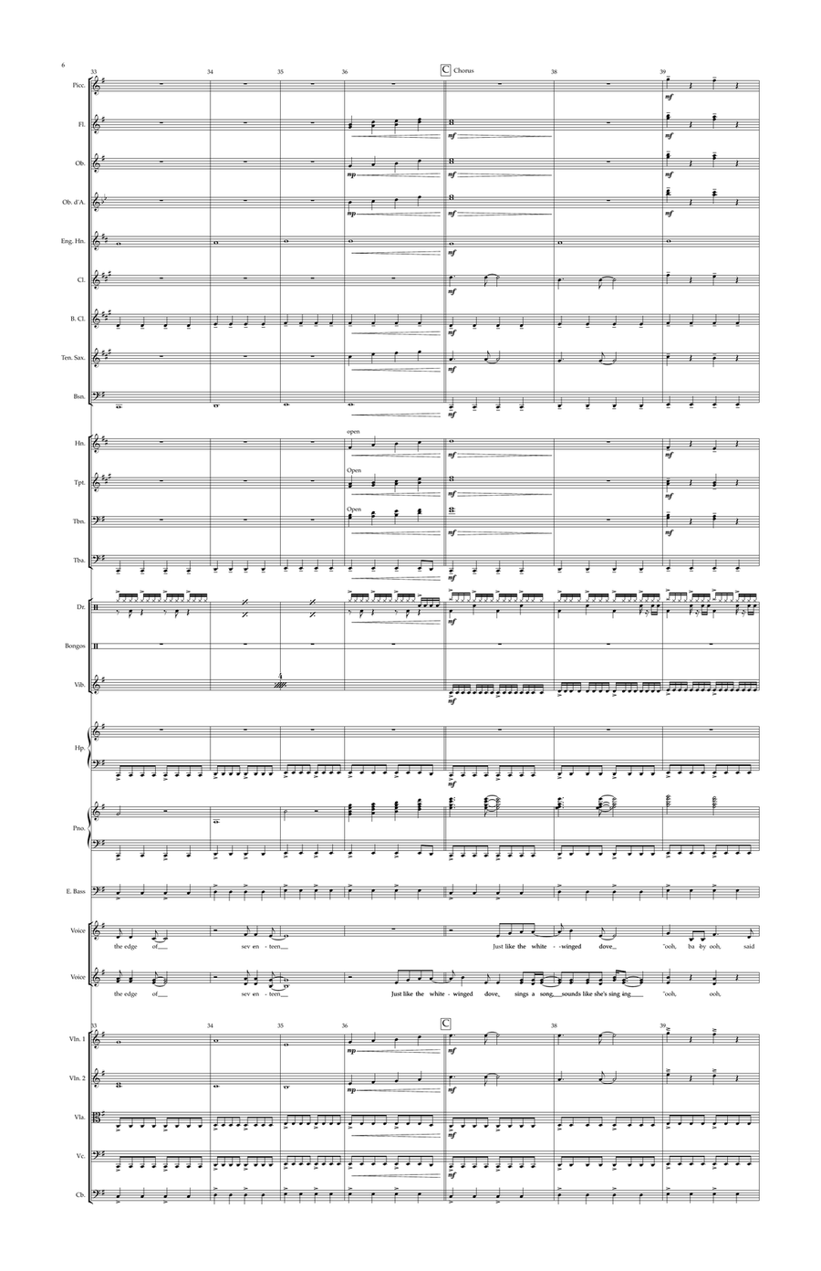 Edge Of Seventeen Full Orchestra scores gallery preview page 6