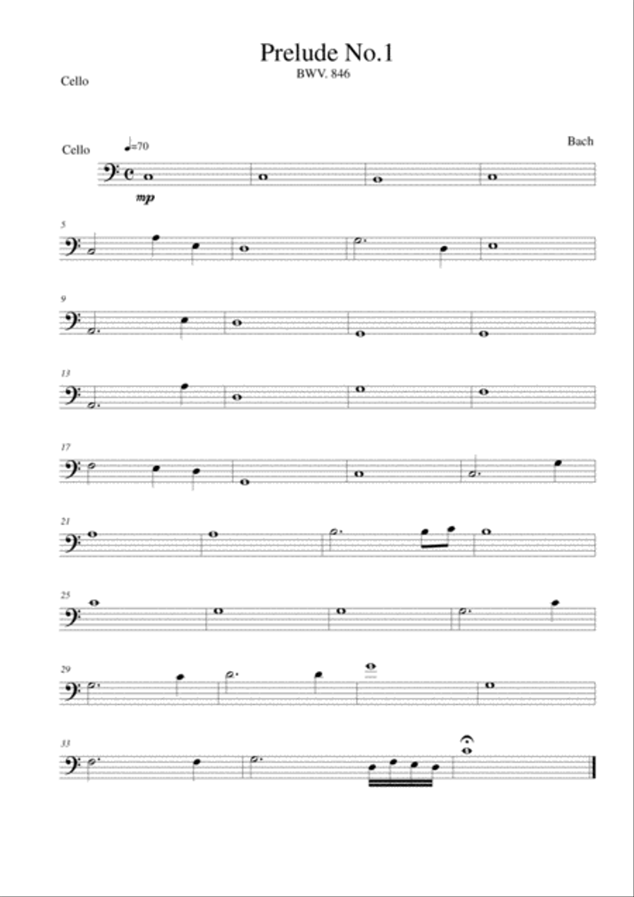 Prelude No.1 (BWV 846) Prelude No.1 (BWV 846) Piano scores gallery preview page 4