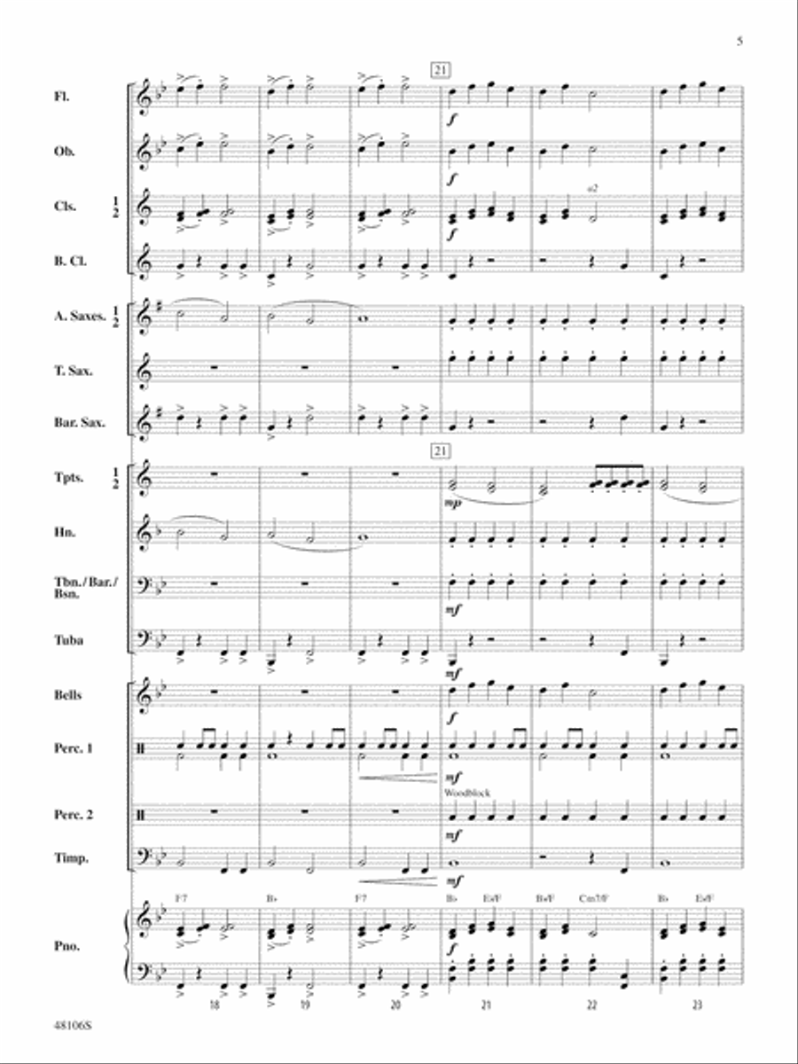 Fanfare and Festival: Score Concert Band scores gallery preview page 5