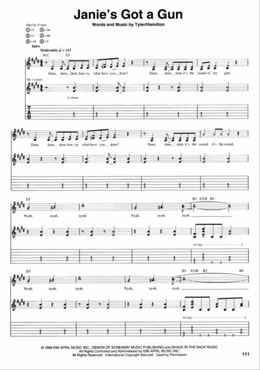 Aerosmith – O, Yeah!: Ultimate Aerosmith Hits Electric Guitar scores gallery preview page 2