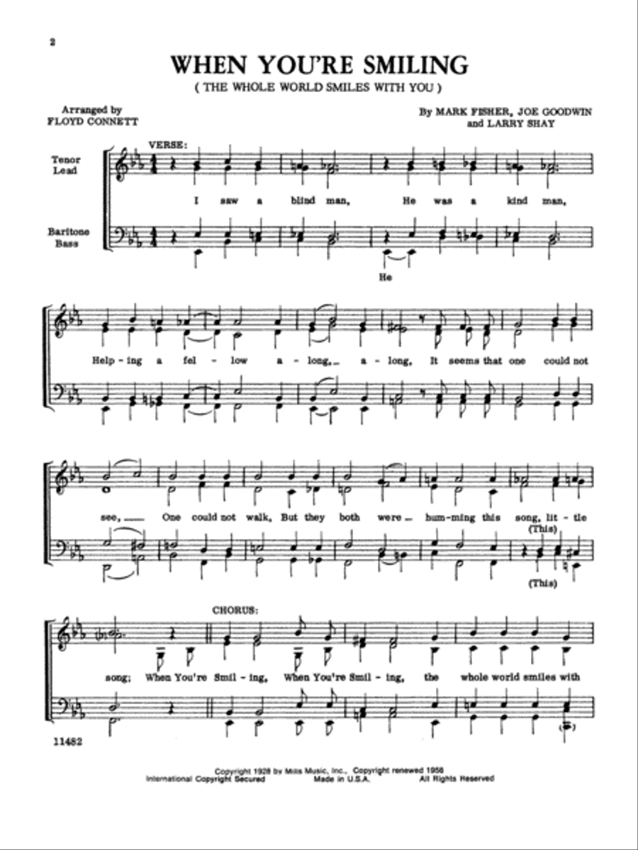 Sweet Adeline Music Makers TTBB scores gallery preview page 6