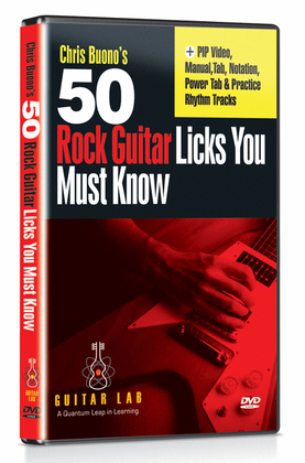 Book cover for 50 Rock Licks You Must Know! (DVD)