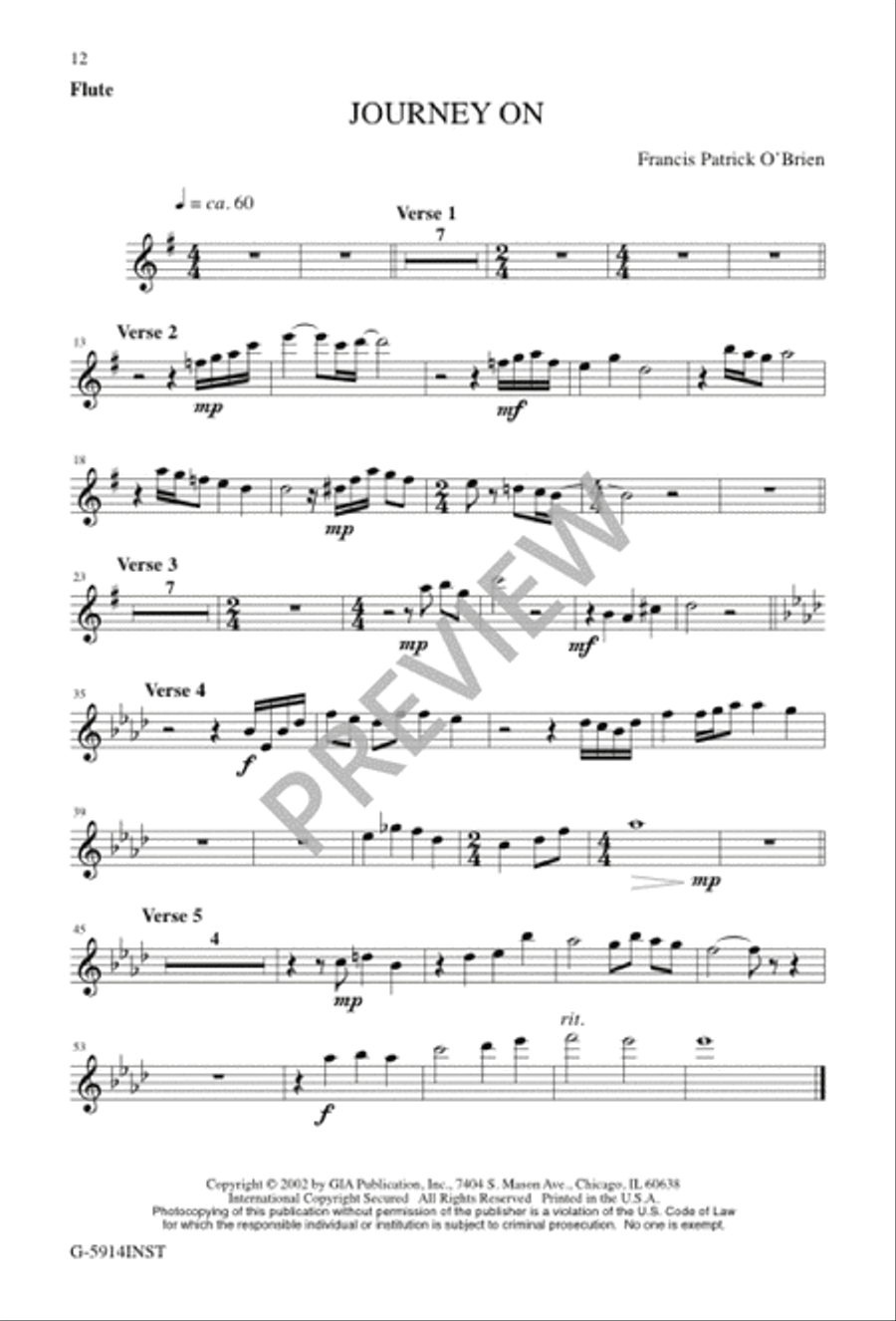 Journey On Journey On 4-Part scores gallery preview page 12