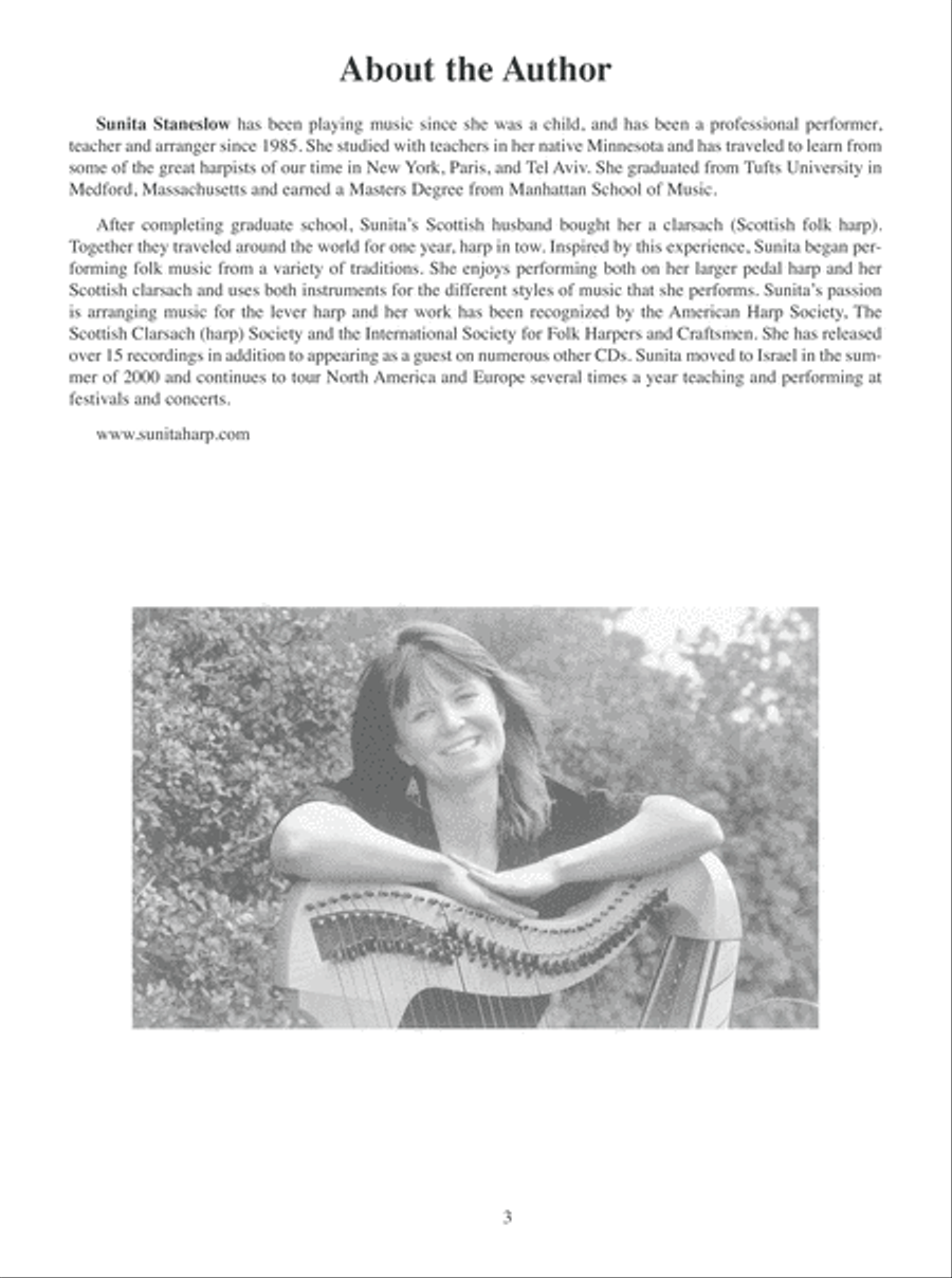 Great French Composers for Folk Harp Pedal Harp scores gallery preview page 4