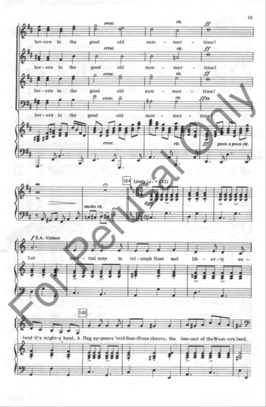 Americana Medley 4-Part scores gallery preview page 15