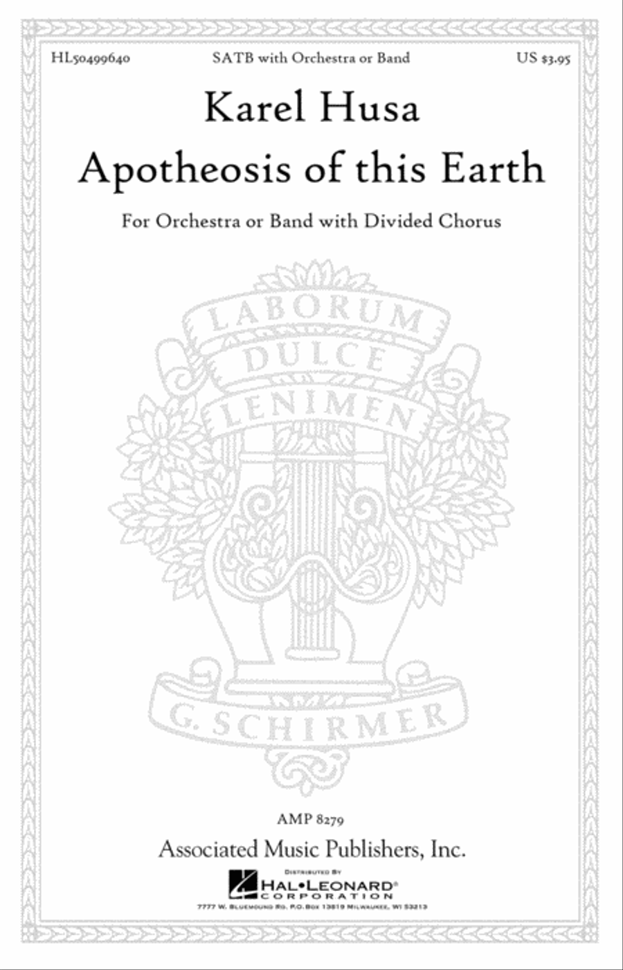 Apotheosis of This Earth 4-Part scores gallery preview page 1