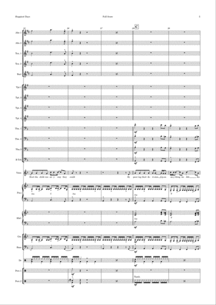 The Happiest Days Of Our Lives Jazz Ensemble scores gallery preview page 5