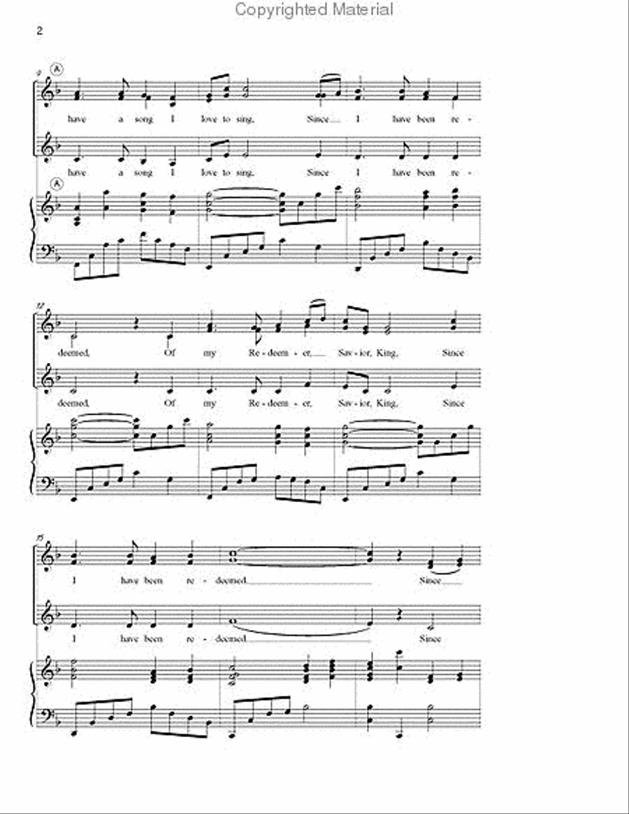 I Will Sing of Jesus SSA scores gallery preview page 3