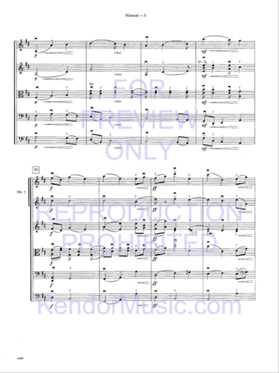Nimrod Nimrod String Orchestra scores gallery preview page 6