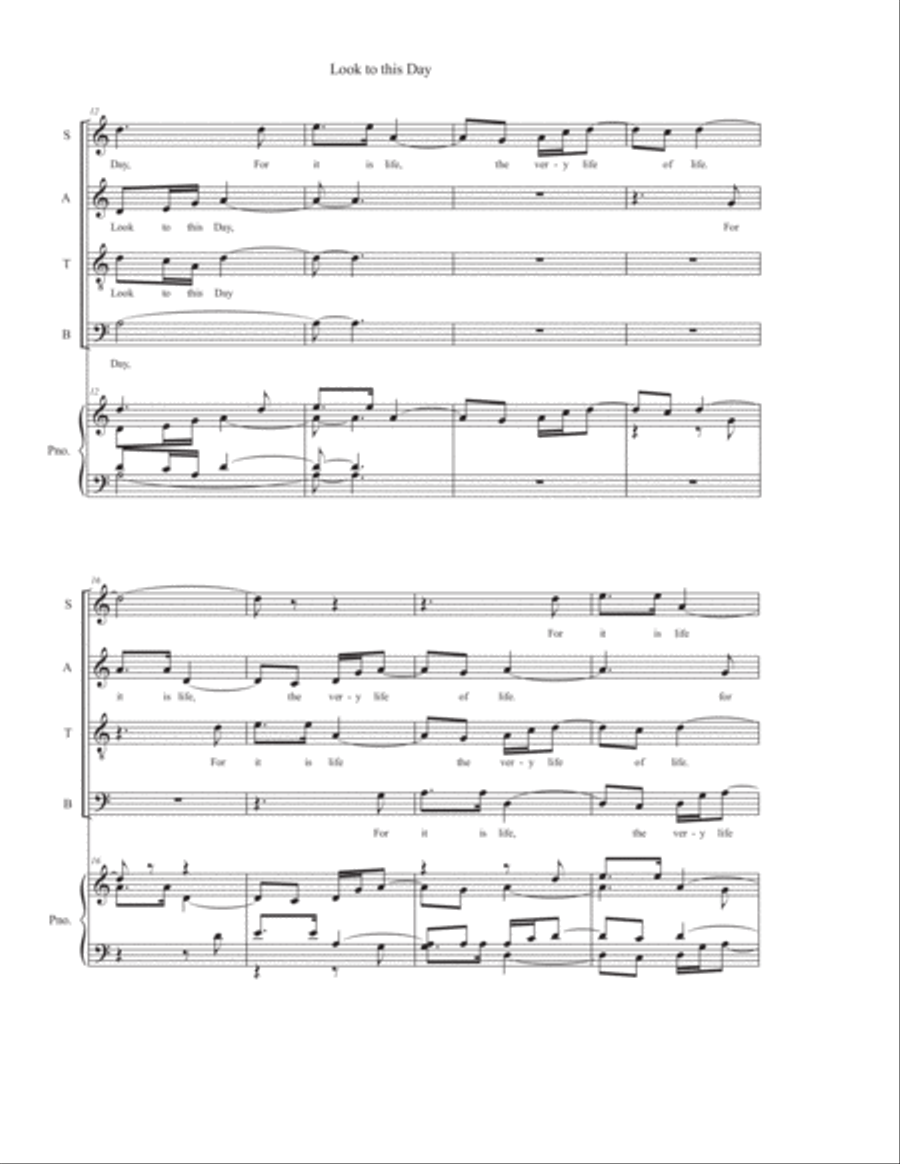 Look To This Day Choir scores gallery preview page 3