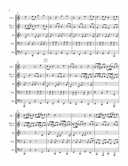 Duetto from Cantata 78 for Brass Quintet image number null