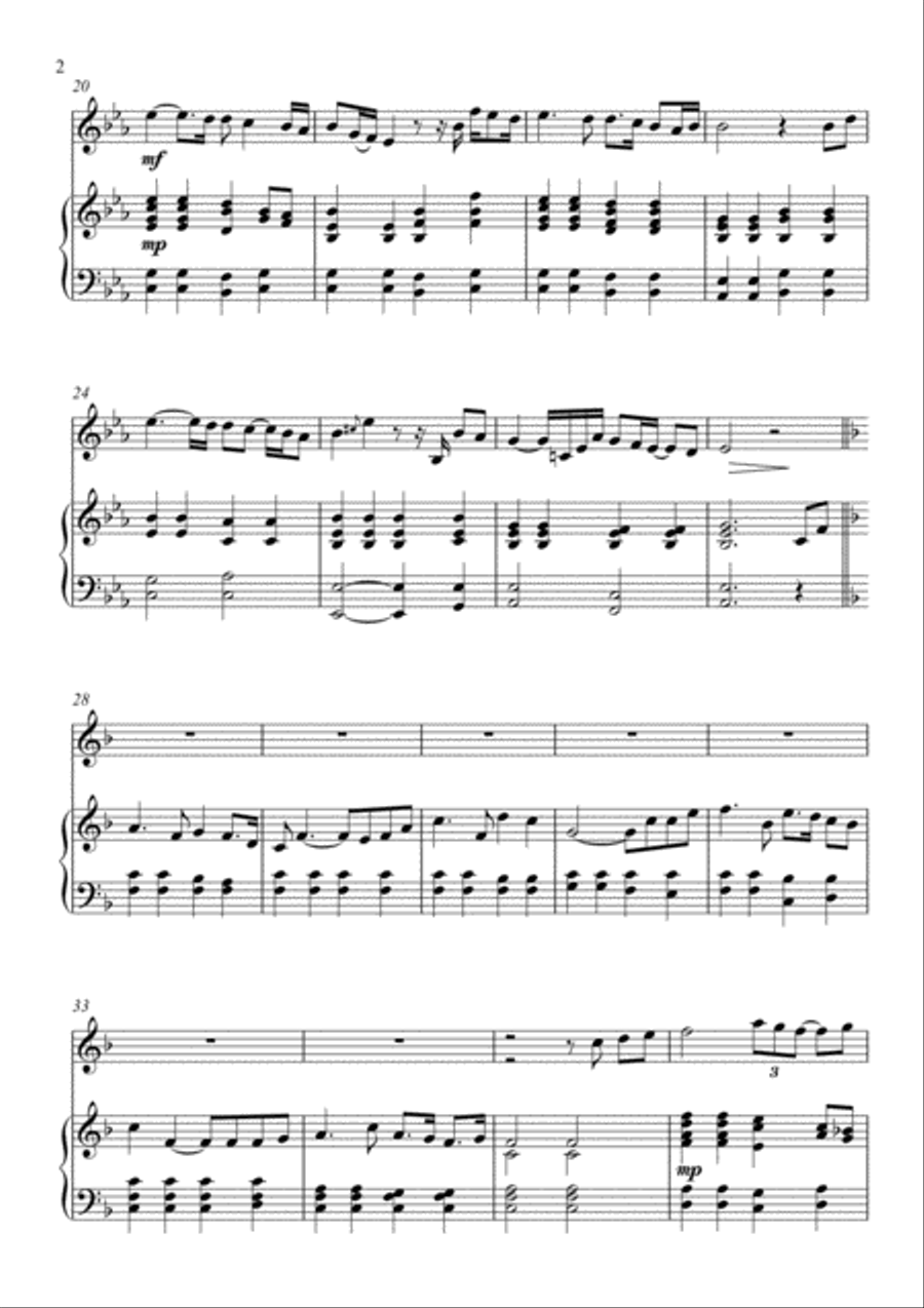 You Raise Me Up String Duet scores gallery preview page 2